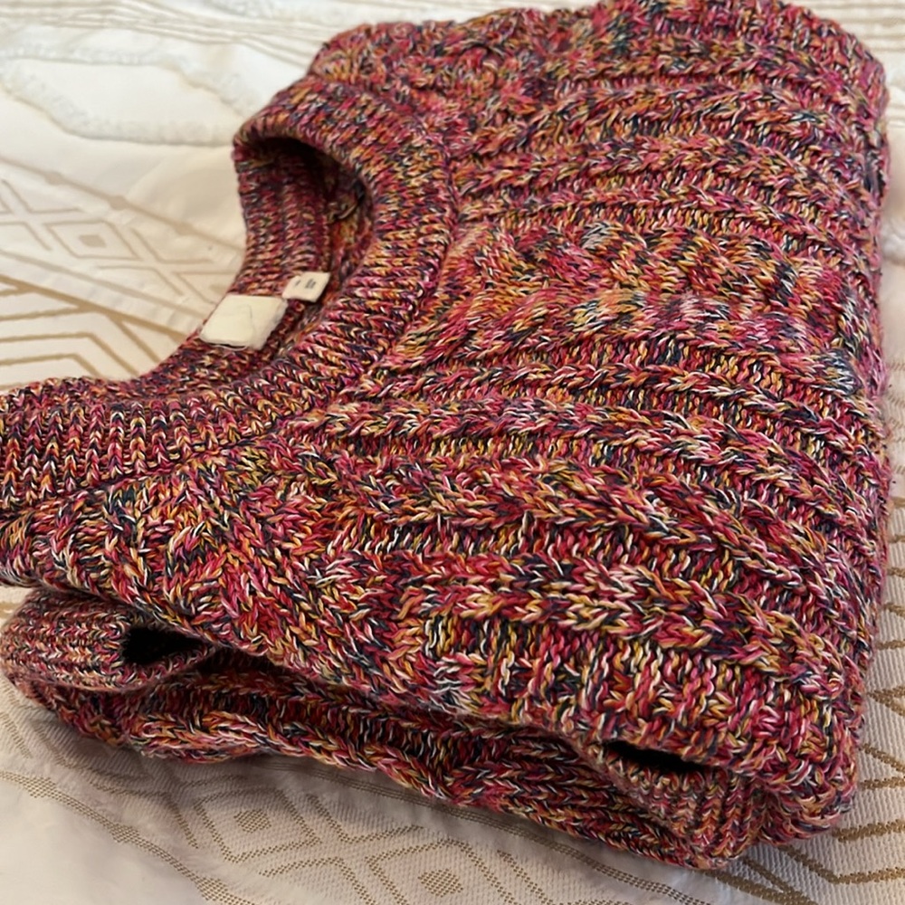 Beautiful Gap Multicolored Cable Knit Pullover Sw… - image 6